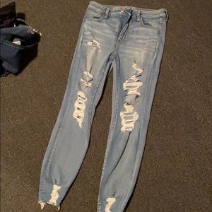 American Eagle Size 10Reg Ripped Jeans
